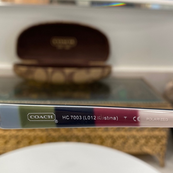 Coach - Kristina Sunglasses - Frames EUC, Lenses Poor, Beach/Rx Opp - Coach Case - Picture 12 of 17